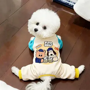 Dog Shirt Vest 4 Legged Small Breed Pet Apparel Fleece Lined Warm Coat for Winter Autumn Indoor Outdoor