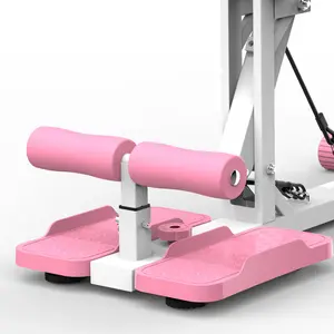 [Ridenue]Deep Squat Machine for Home, Squat Assist Trainer with Resistance Bands for Glutes, Core and Legs Workout, Pink