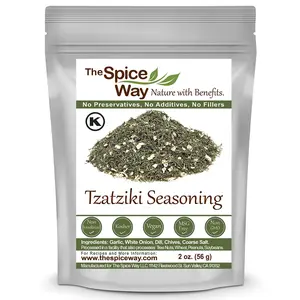 The Spice Way Tzatziki Seasoning Dip - No Preservatives No Additives - Kosher Vegan Gluten Free