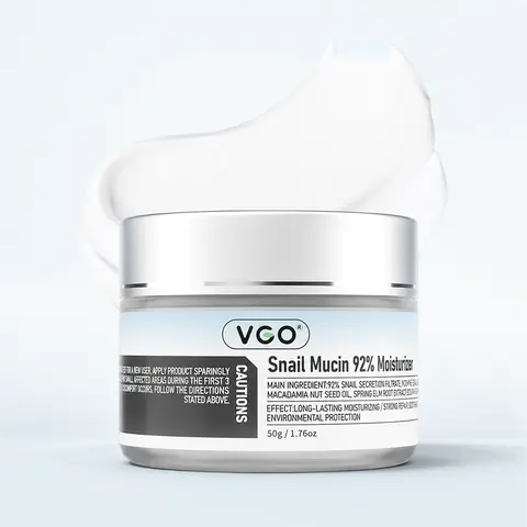 VGO snail mucin skincare  Daily Face Gel Cream for Dry & Sensitive Skin, 50g / 1.76oz Cleanser Moisturizing Skincare Moisture Gentle -B2