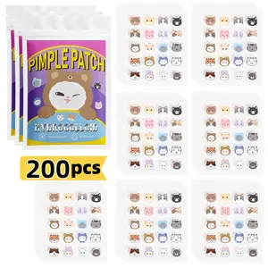 200pcs Acne Patches for Blemishes & Zits, Invisible Hydrocolloid Cover-Up Strips for Face Skin Care, Daily Use Treatment Solution, Hypoallergenic Patches
