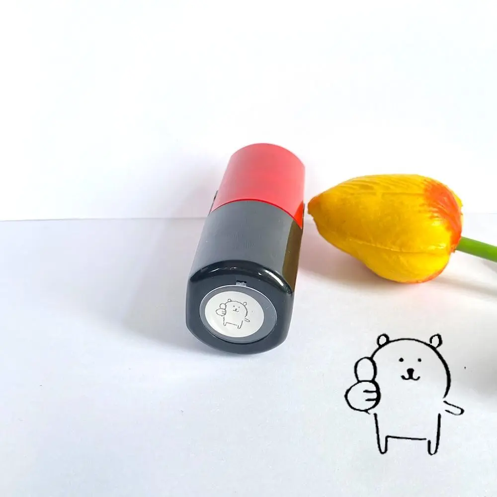 Self-Mocking Bear Planner Reward Booklet Stamps with Emoticons, Thumbs Up, Sad Tears, Love Bear Design for Decorating, Journaling, and Daily Tracking
