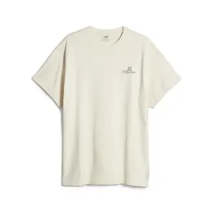 PUMA Mens Above The Clouds Crew Neck Short Sleeve Casual Tops Casual - White