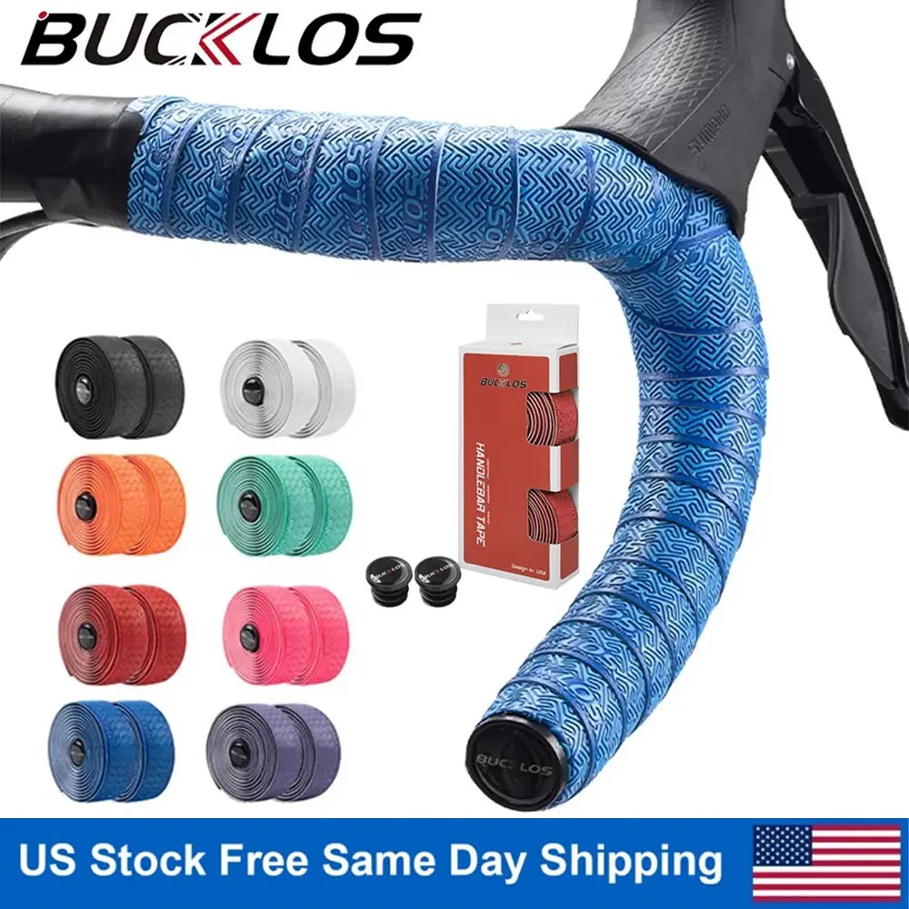 ​2Pcs Bicycle Handlebar Drop Bar Tape Non-Slip PU+EVA Road Bike Tape Straps US