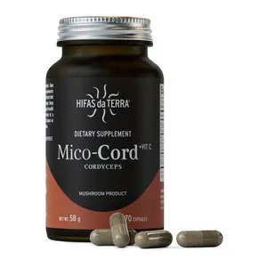 HIFAS DA TERRA Mico-Cord - Cordyceps Mushroom Capsules, Mushroom Supplement, Adaptogen Extract Powder Pills for Women & Men, Nootropic Brain Aid for Calm, Focus, & Memory - 70 Vegan Capsules