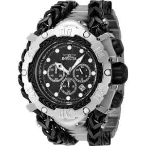 Invicta Men's 48185 Gladiator Quartz 3 Hand Black Dial Watch