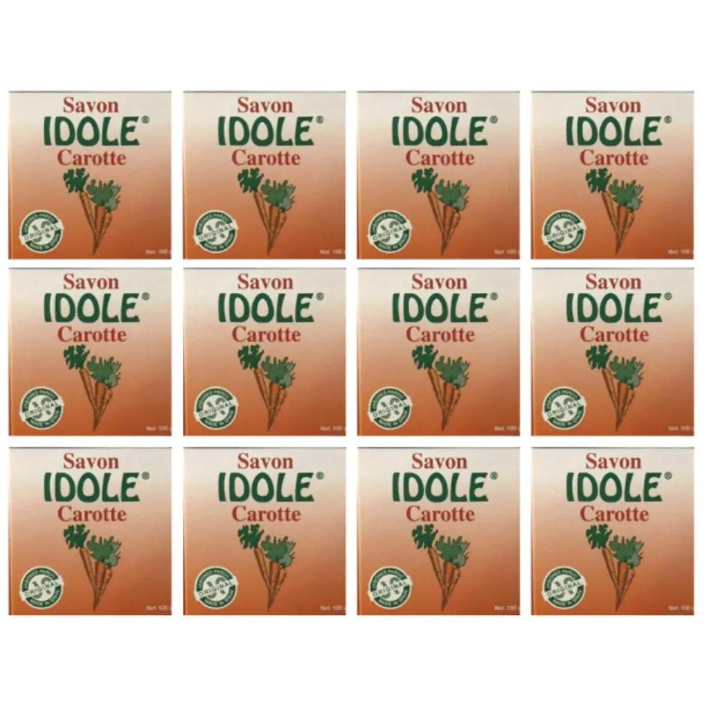 Idole Carrot Soap ORIGINAL MADE IN SPAIN 100g (Pack of 12) Idole Carrot Soap ORIGINAL MADE IN SPAIN 100g (Pack of 12)