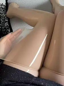 Women's Glossy Over-The-Knee Socks, Oil-Dyed Shine Style, Sexy High Thigh Long Tube Socks, Fashionable and Comfortable Stockings