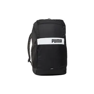 PUMA Plus Backpack: Large-Capacity Polyester Unisex Backpack in Black