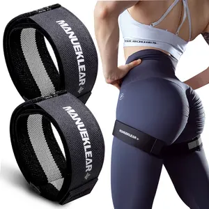Manueklear Anti-Slip Thigh Muscle Training Belt, Bfr Resistance Cycle Pressurization Belt, Arm Band, Adjustment Buckle, Strength Training Gear