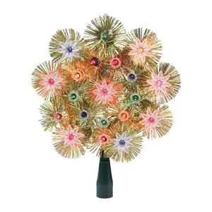 Northlight Retro Tinsel Snowflake Christmas Tree Topper Northlight Retro Tinsel Snowflake Christmas Tree Topper