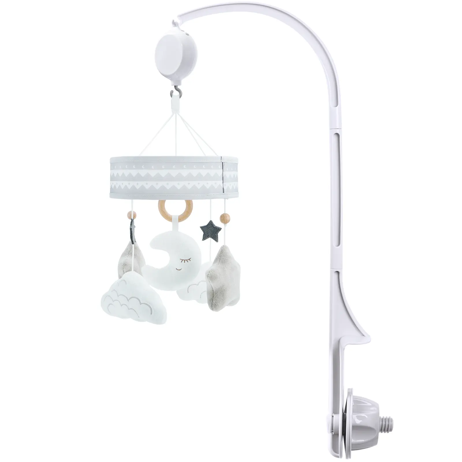 Lovvie & Joy Musical Baby Crib Mobile with Plush Hanging Toys for Newborns