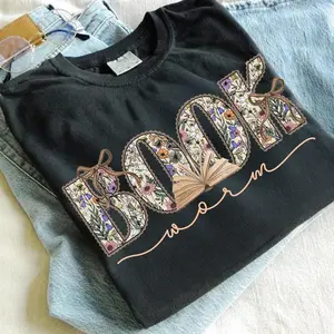 Comfort Colors Boho Wildflower Flower Book Vintage T-shirt Bookish Cottagecore Book Lover Flower Cozy Reader Reading Gift Idea