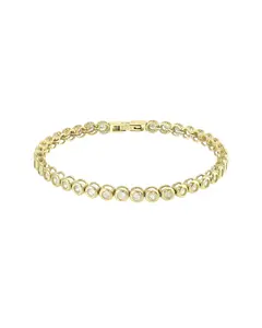 4MM ROUND BEZEL GOLD TENNIS BRACELET
