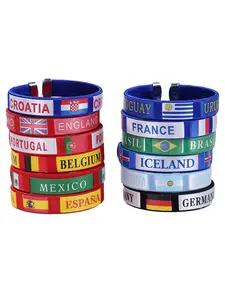 2026 World Cup Flag Bracelet Spain Sport Unisex Wristband, Usa Team Fan Gift, Elastic Wristband, Supporter Sports Bracelet