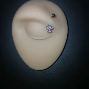 Mushroom Eye Brow Piercing - Unique Design for Eye Brow Area Piercing