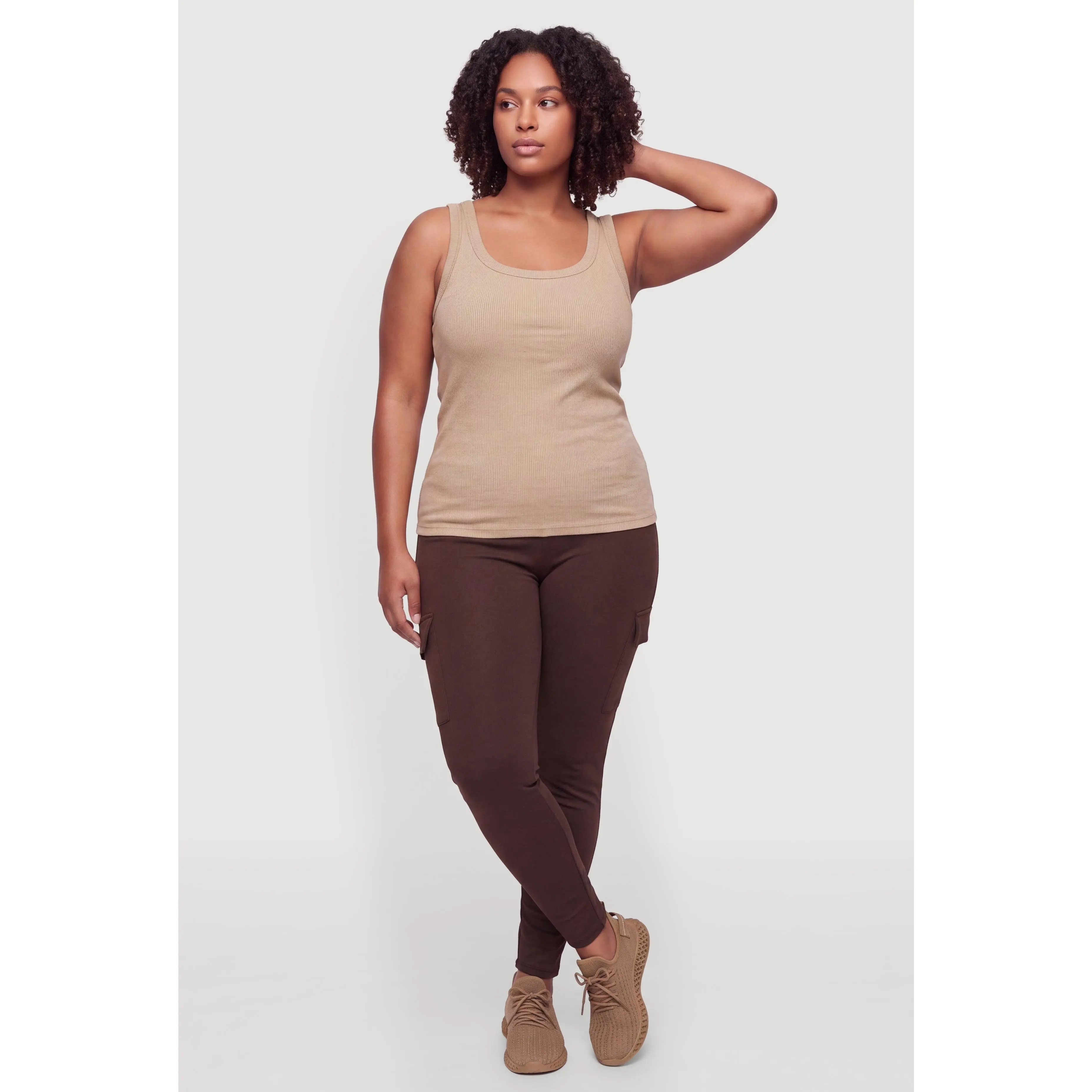 Plus Size Cargo Leggings