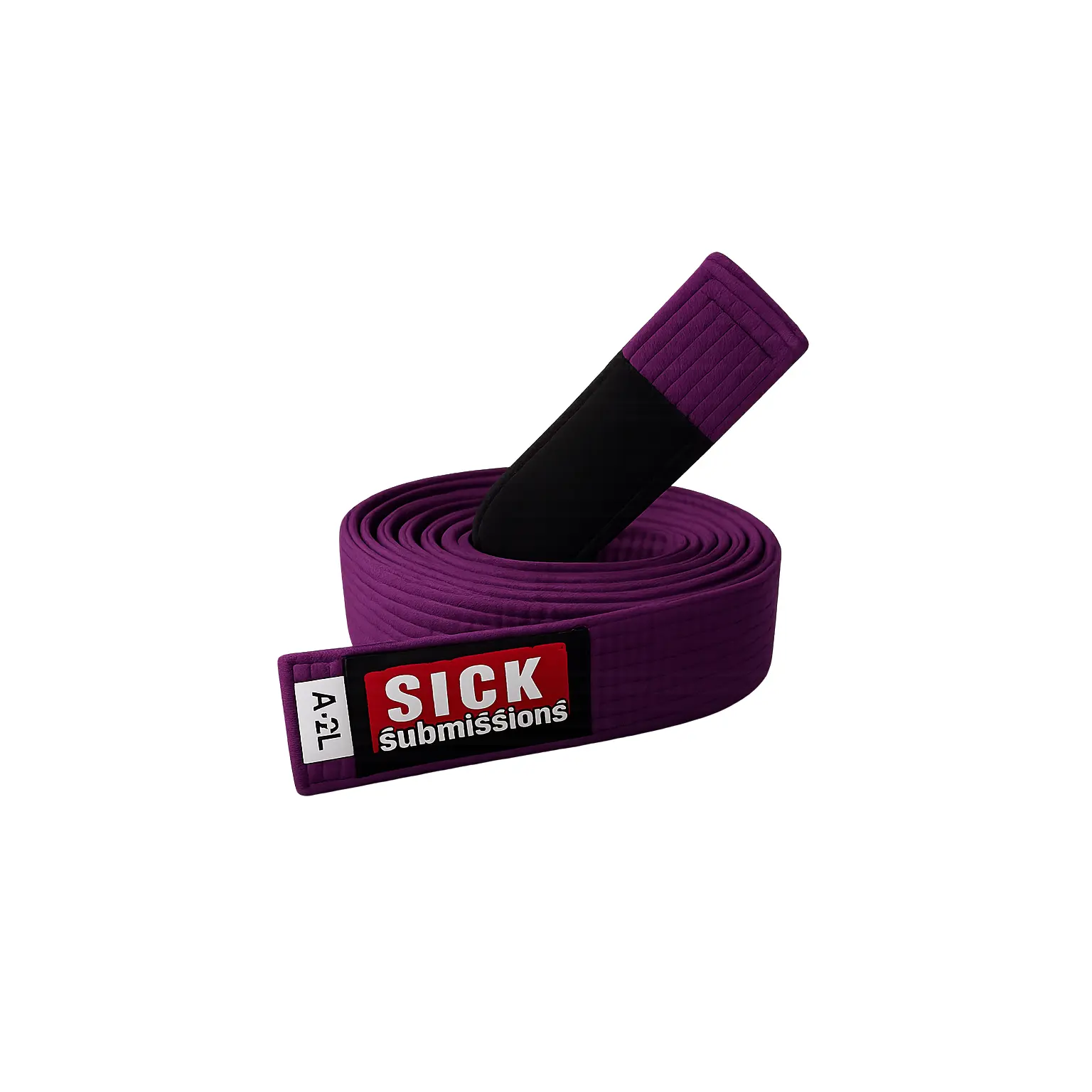 Sick Submissions Purple Brazilian Jiu-Jitsu Belt | Premium BJJ Purple Belt