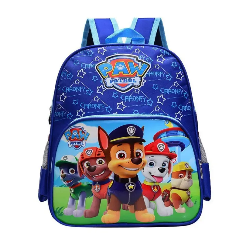 PAW Patrol Chase Backpack for School Cartoon Schoolbag Kindergarten School Bag Boys Girls Lightweight Daily Backpack Shoulder Bags Casual Knapsack Gifts