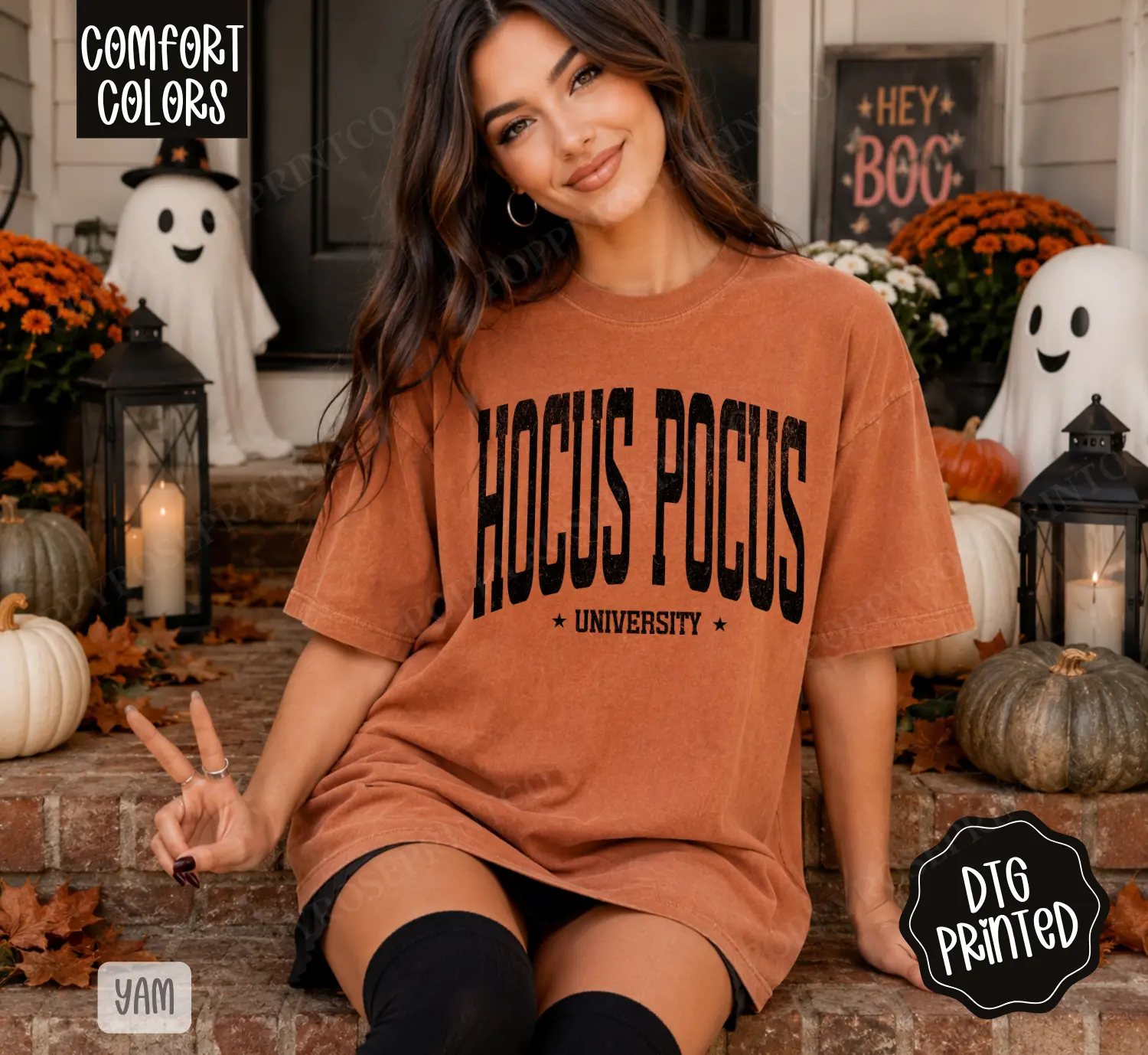Hocus Pocus University Comfort Colors Shirt, Trendy Fall Women's Tee, A Gift for Her