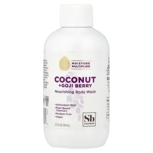 Soapbox Nourishing Body Wash, Coconut + Goji Berry, 3.3 fl oz (97 ml)