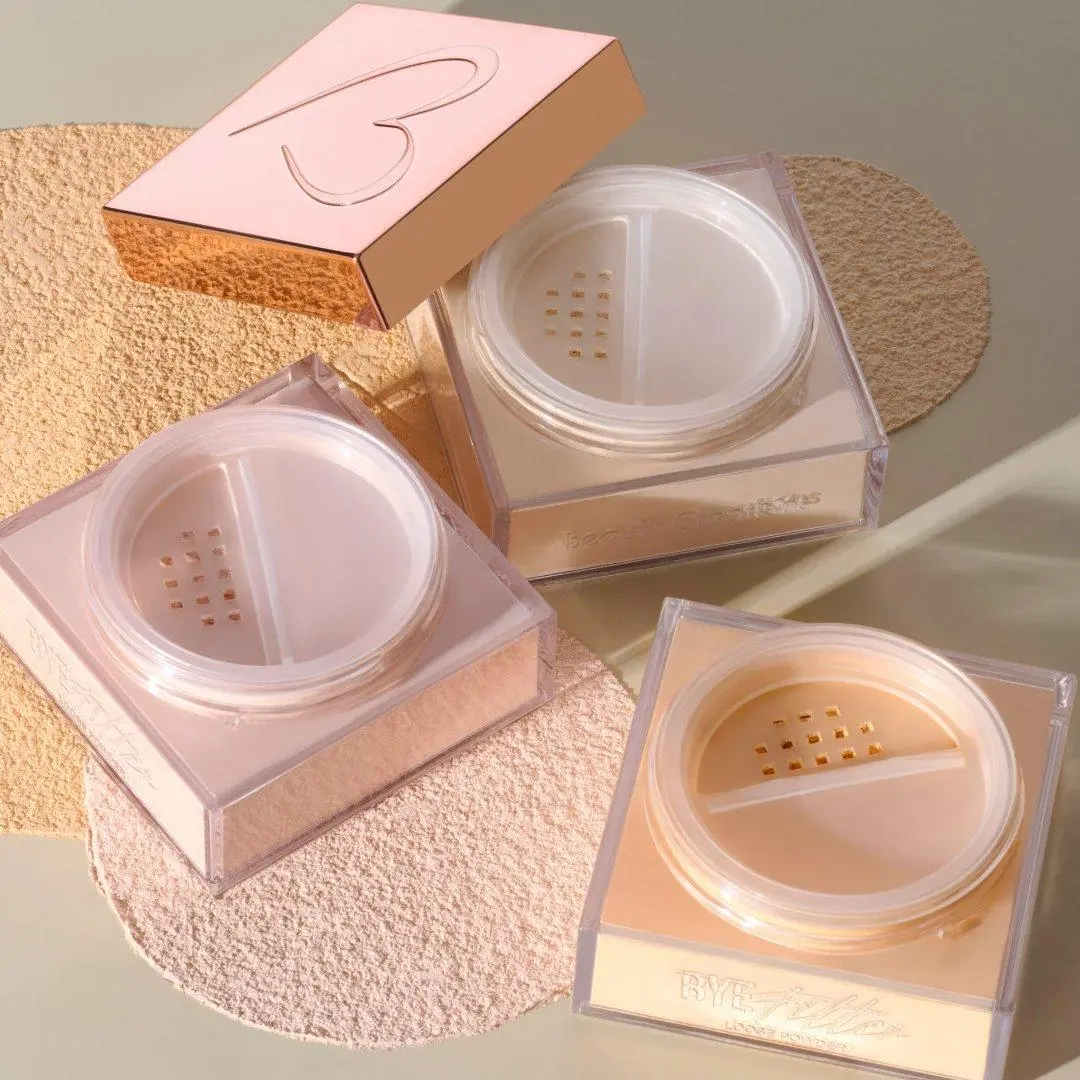 Beauty Creations Bye Filter Loose Cosmetic Setting Powder, Flawless Matte Translucent Finishing Powder