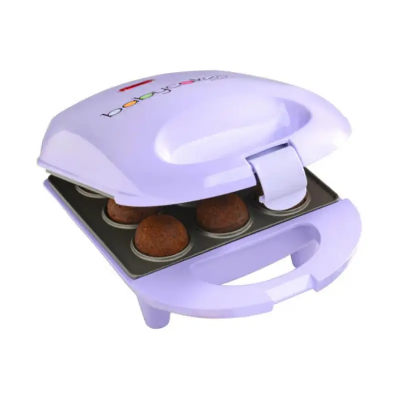 Babycakes Cake Pop Maker by Select Brands, Easy-Bake Nonstick Machine for 9 Pops for Parties + Recipe Book