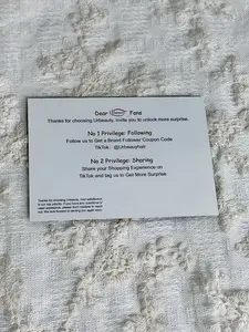 [Not For Sale]Urbeauty Free Gift Brand Card -Automatically Included after Purchase(Do Not Order Separately)