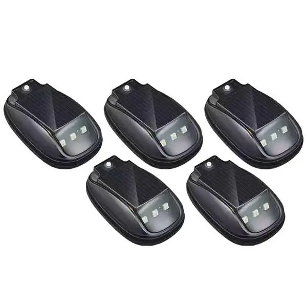 Portable Solar USB Rechargeable Multi-Mode Roof-Mount Car LED Warning Flashing Light, Car Mount External Flash, Vehicle Top Electronics Accessory