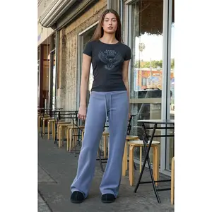 John Galt Women's Dark Gray Hilary Yoga Baggy Sweatpants