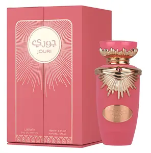 Lattafa - Jouri Eau De Parfum – Sweet Floral & Creamy Fruity Luxury Unisex Fragrance | Soft Musky Vanilla Perfume with Long-Lasting Elegant Scent | New Drop 100ml (3.4 oz)