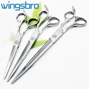 wingsbro 6/7/8 inches Haircutting Scissors, Flat scissors for Salon Barber Shop and Homeuse