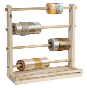 Ribbon Organizer,Ribbon Holder Organizer Rack,Ribbon Spool Holder Suitable for Wreath Making Supplies,Spool Holder,Ribbon Storage Organizer for Craft Room,Sewing Room and Flower Store. Hanging Hook Pack Souvenir