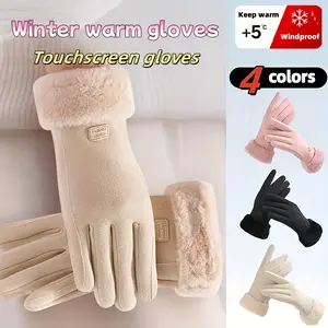 Women'S Thermal Winter Gloves - Touchscreen Compatible Cold Weather Gloves with Touchscreen Function, Non-Slip Grip, for Smartphone, Driving, Everyday Use - Ideal for Smartphone Users & Cold Weather Activities, Driving Accessories