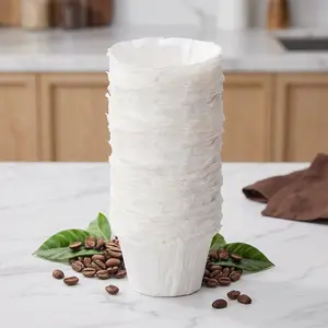 300 pcs Single-Use Paper Coffee Filters | Paper Filters for Reusable Cups, K-Cup Cups, Coffee Pods, and All Brands - Effective Filtration for Perfect Brews,summerwins
