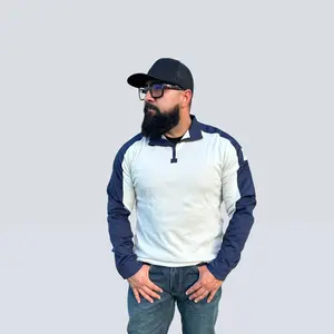 L4FR Durable Sleeve 1/4 Zip Neck Henley
