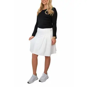 Side Pleat Skort - Brilliant White