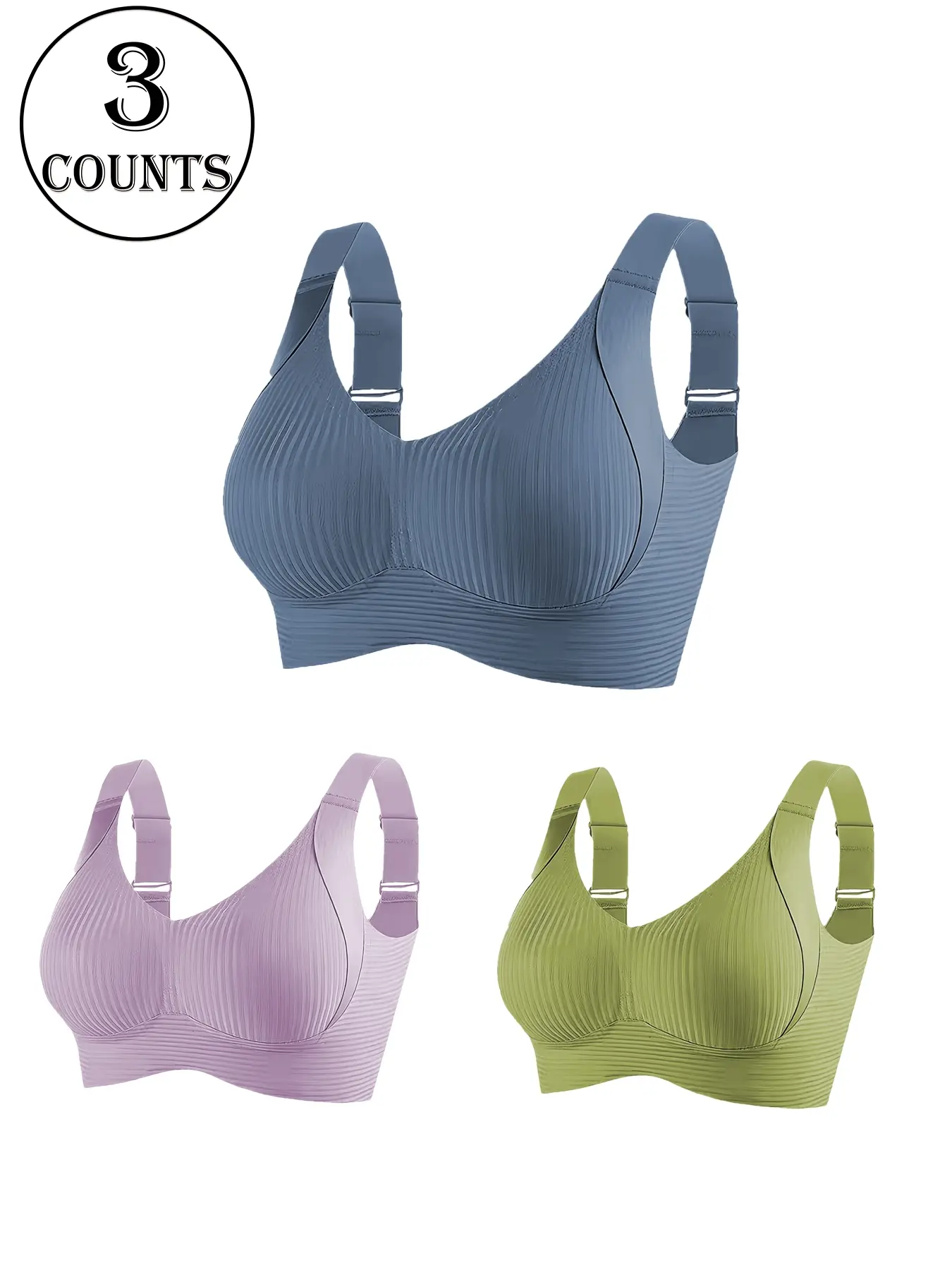 Green + Purple + Blue