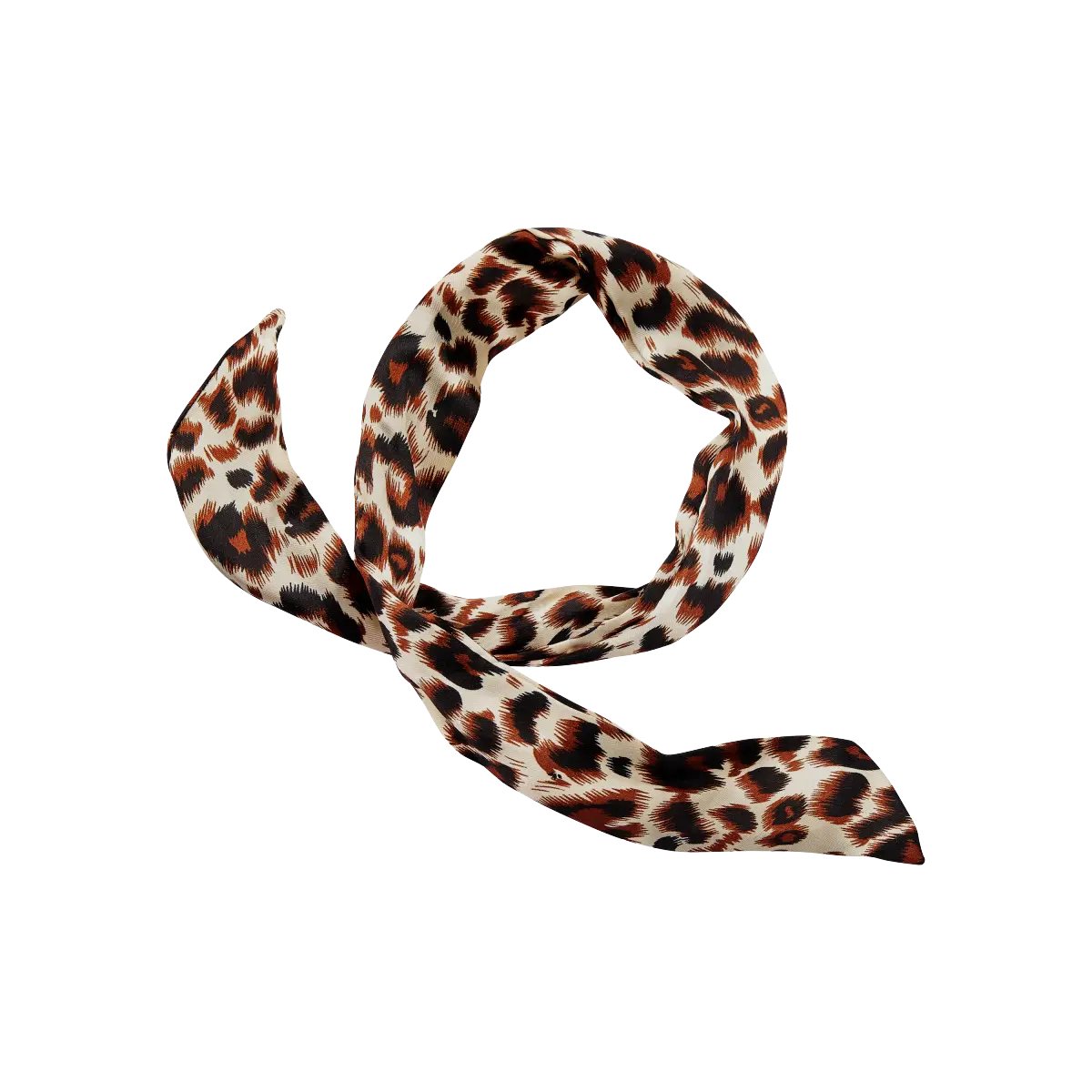 Kiss Colors & Care Silky Satin Flex Wired Scrunchies - Black/Leopard | Hair Tie, Hair Accessories