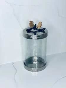 BUTTERFLY CANISTERS GOLD BUTTERFLY CANISTERS GOLD