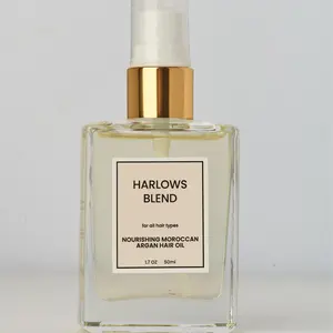 Organic Moroccan Argan Hair Oil, Nourishing Formula for All Hair Types - Haircare Lightweight Smoothing Hydrating Intensive Haircare Moisture Frizz