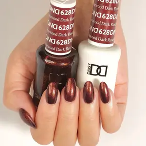 DND 628 DARK ROSEWOOD Gel and Lacquer Duo nail care nail art color