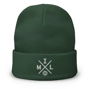Milwaukee Basketball Retro MIL Cross Winter Beanie Cap Hat