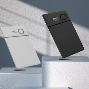 RSH Smart Tag, Ultra-thin Smart Tracker Locator, IP67 Waterproof Anti-lost Device, Rechargeable Smart Wallet Card Locator Compatible with Find My APP, Smart Tracking Tag