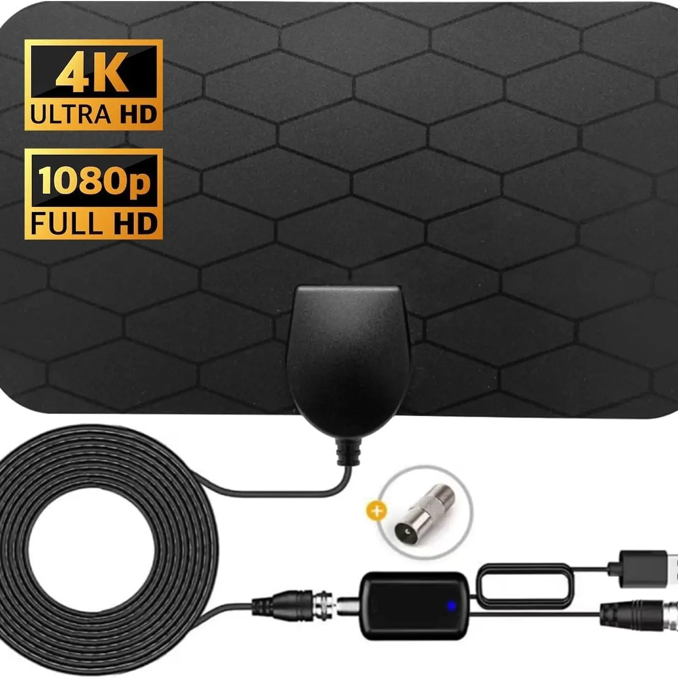 New Grid TV Antenna, Dtmb Free Signal Reception, Ultra HD Indoor TV Antenna, Thin Design, European Style, Factory Direct Sale