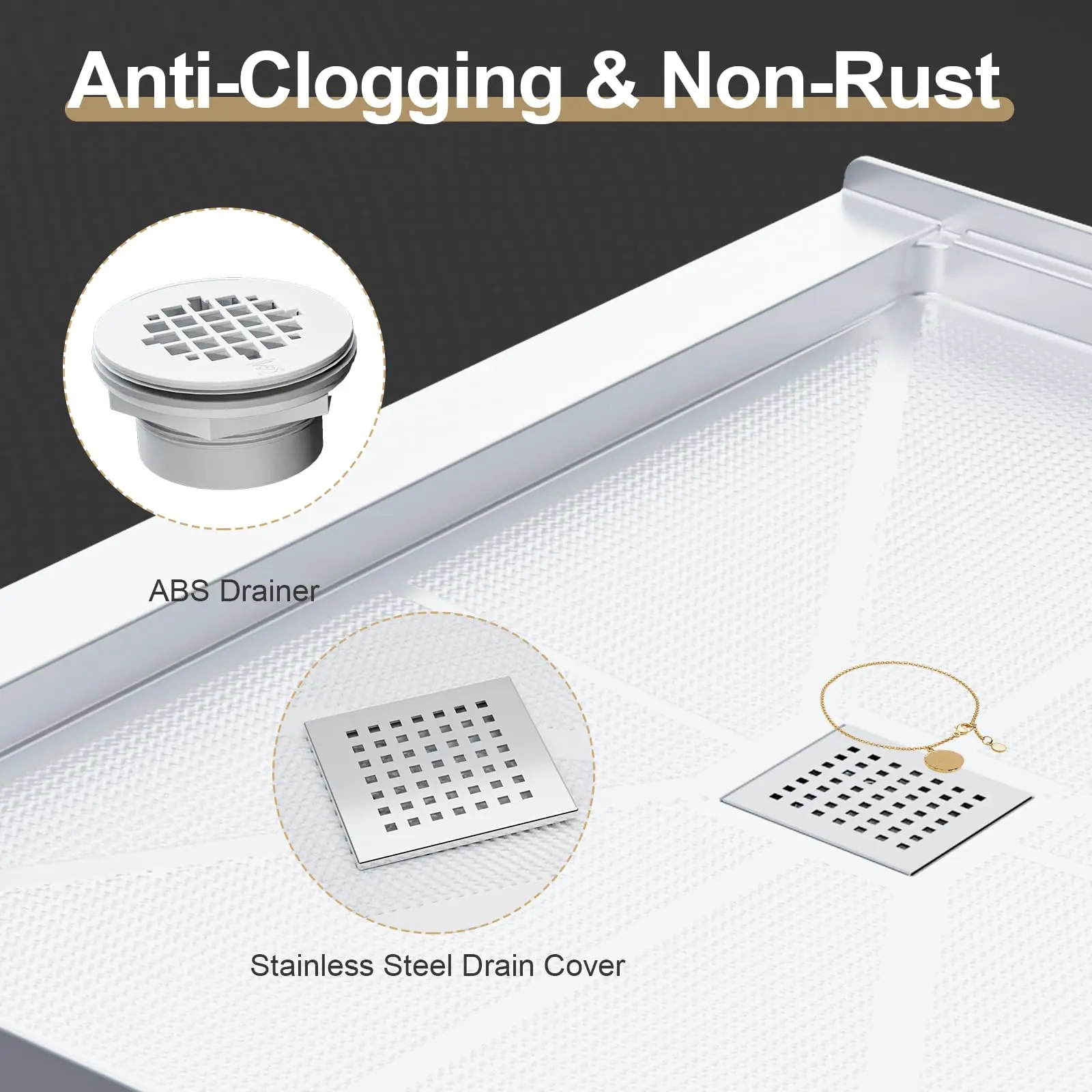 48*32*4”middle drain