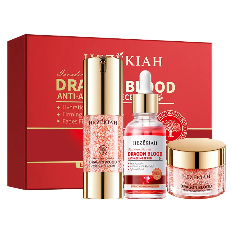 Sadoer Soothing Dragon's Blood Cream Skincare Kit - Unisex Adult Moisturizing Hydrating Single Item, Brightening, Firming & Lifting Day-Night Set for All Skin Types, Ideal Gift
