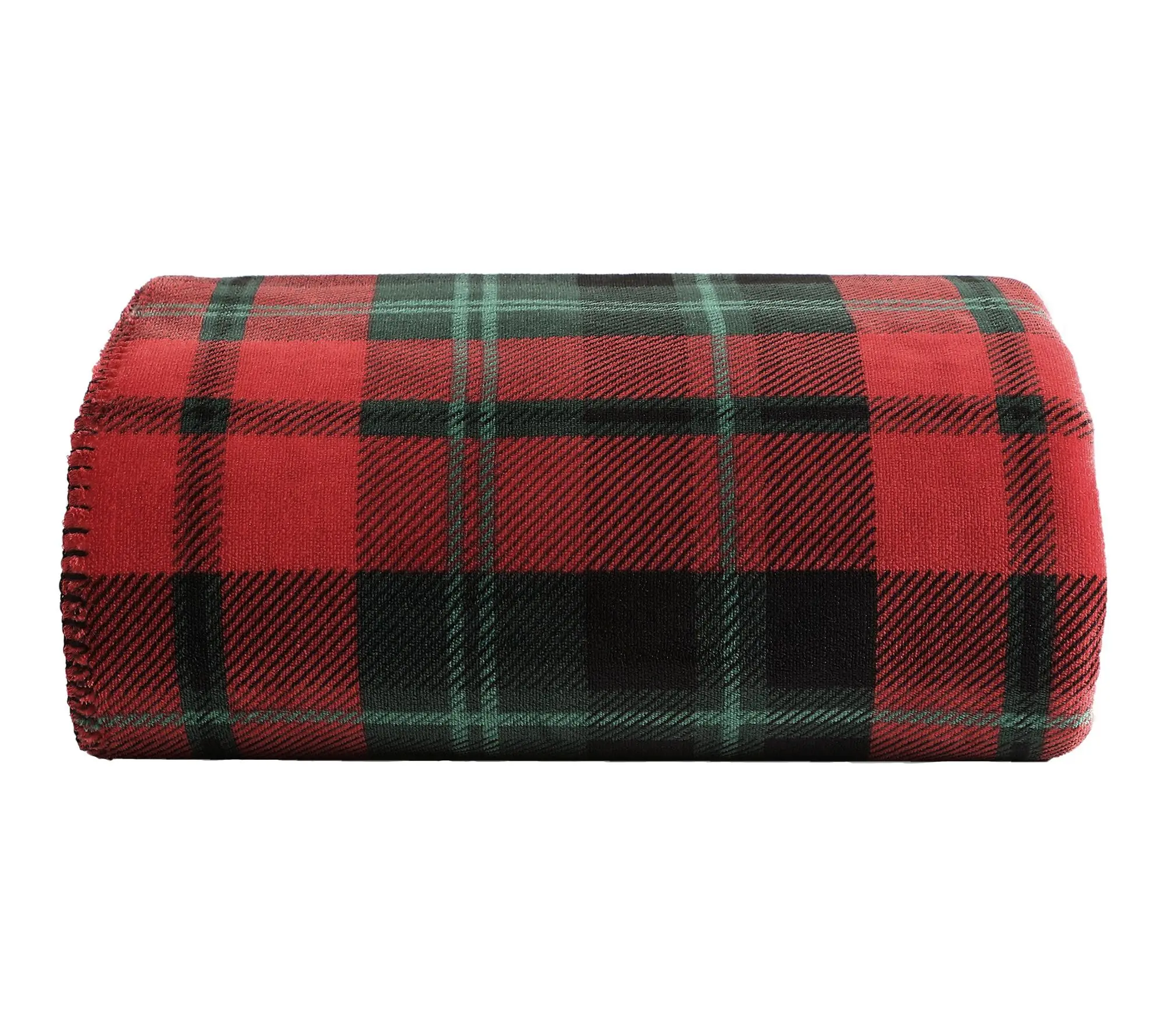 Eddie Bauer Trailhead Plaid Red Coco Flannel 60"X70" Throw
