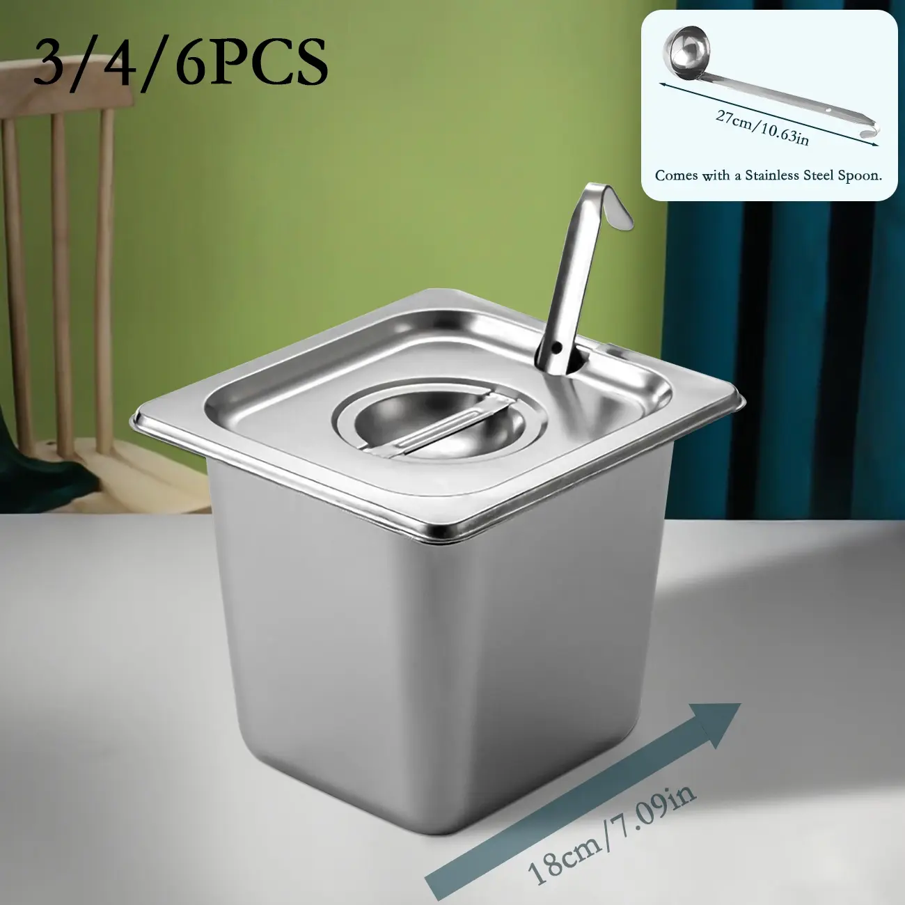 Stainless Steel Food Storage Containers Set - 3/4/6 Pack - TikTok Shop