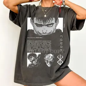 Berserk Manga T-Shirt: Guts, Griffith, Kentaro Miura Design